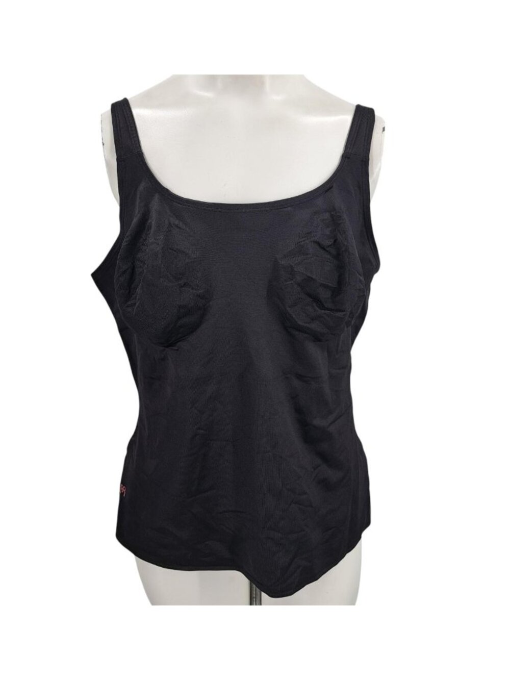 Ruby Ribbon Original Camisole Tank Top Size 44 Shaping Black Shapewear Bra